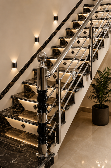SS & Glass railings