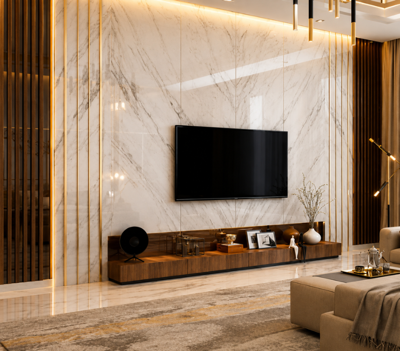 UV Marble, Louvers & PVC Panels